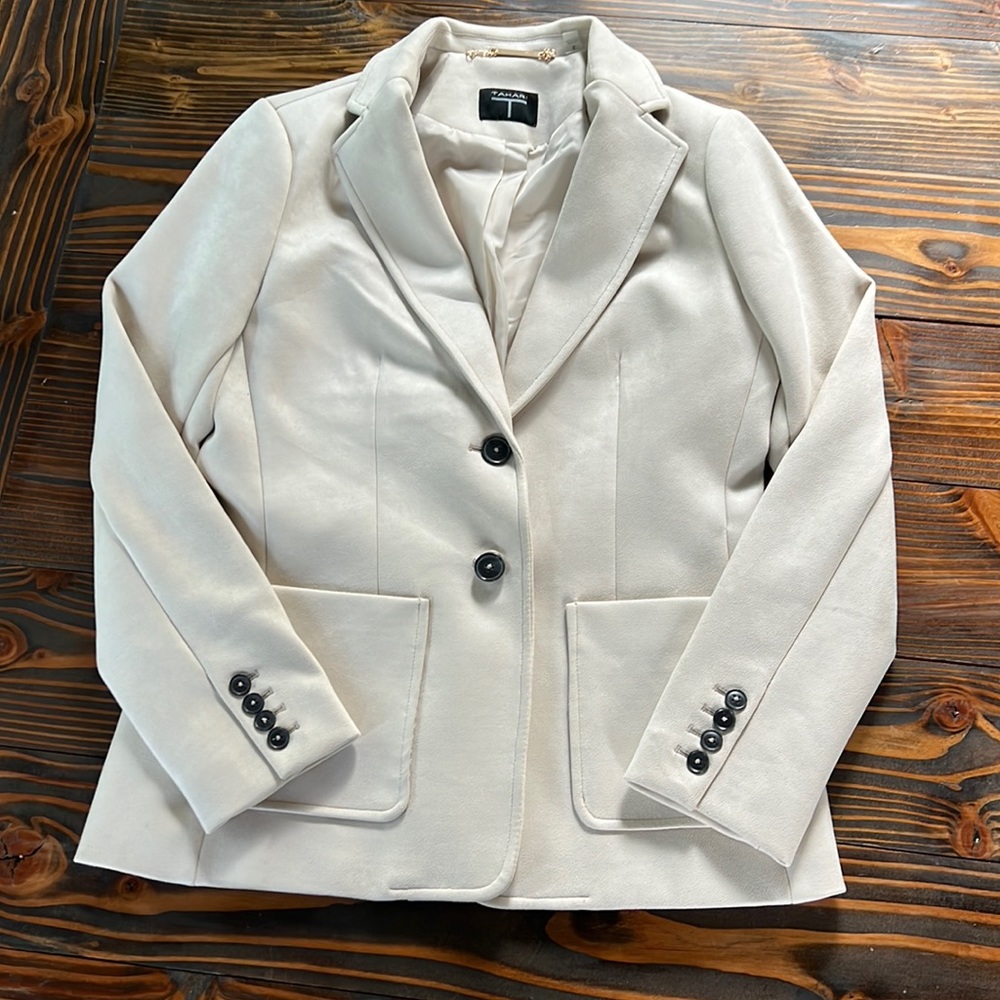 Beautiful T Tahiti suede blazer sz 6